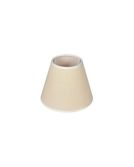 Beige white trim shade