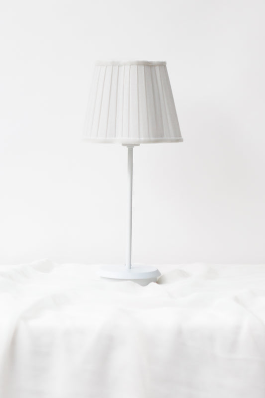 Maison Lamp Shade & White Base - USB Table Lamp